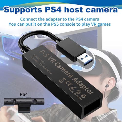 Nazaz PS5 VR Cable Adaptador para Cámara, PS4 V1 V2 Adaptador para PSVR, Cable Adaptador PS VR Compatible con Consolas PS5, Accesorio PSVR Imprescindible - imagen 6