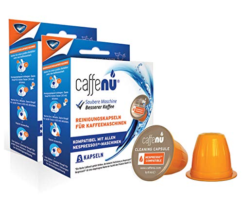 CaffeNu - Kompatible Reinigungskapseln für Ihre Nespresso Maschine (2 Packungen mit 5 Kapseln)