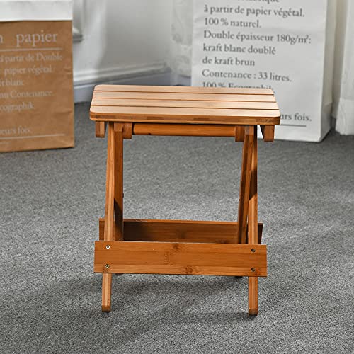 image for YYJINGYOU natural bamboo folding stool Bamboo folding stool bamboo sho