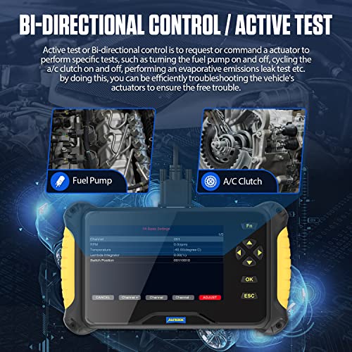 Autool Obd2 Scanner All System 5 Resets Car Code Reader Bidirectional Diagnostic Scan Tool For All Vehicles Abs Bleeding/Sas Calibration/Throttle/Oil/Epb Reset, Lifetime Free Update #TOP4