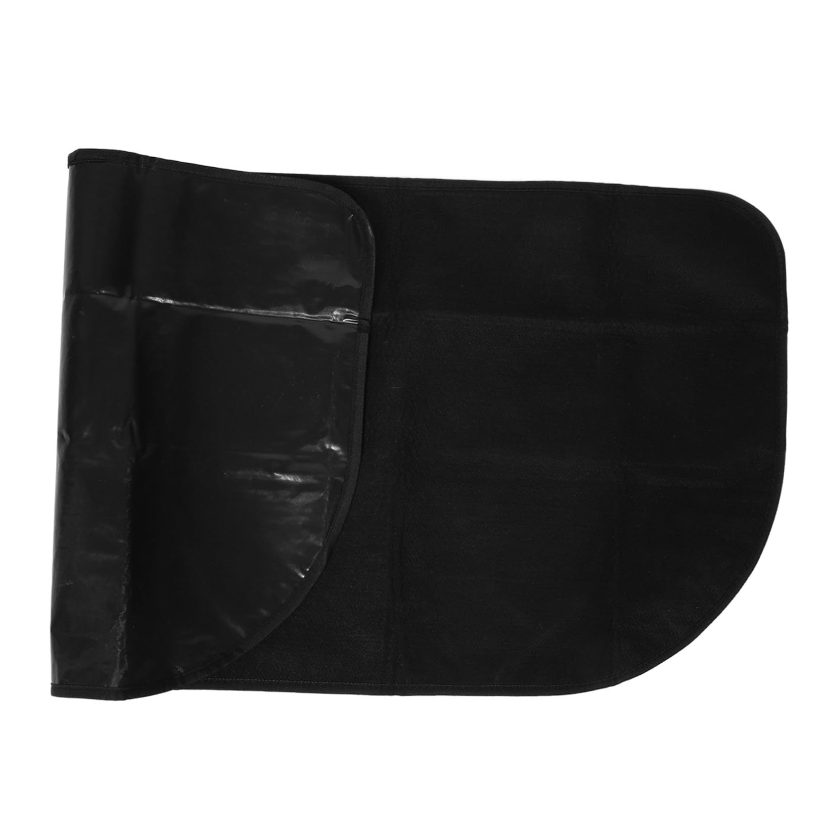 Tappeto per Stufa Ignifugo Semitondo in Poliestere PVC Nero | Resistente alle Alte Temperature, Uso Multiuso per Barbecue e Caminetti, Protezione Pavimento Interna ed Esterna