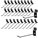 LUNKUIVY 120 Packs Slatwall Hooks 6 and 8 Inch Slatwall Accessories Slat Wall Hooks Heavy Duty Pegbo