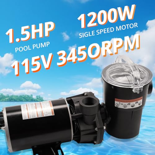Gomadeit UST1202 W3Sp1580X15 Pool Pump For Hayward Powerflo Lx Single-Speed 1.5 Hp Above Ground Pool Pump thumb #2