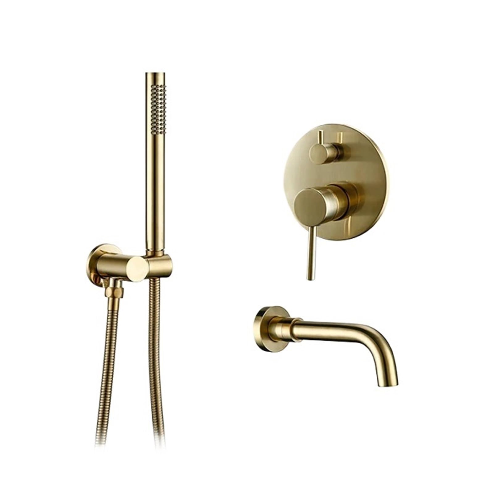 Pulverizador de mano de acero inoxidable para ducha de baño con sistema de mezcla fría y caliente