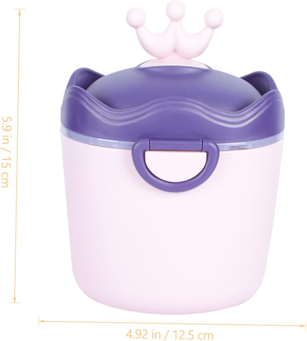 UPKOCH 1Pc Portable Milk Powder Dispenser Sealed Milk Storage Box for Travel Capacity Convenient Handle for Food Durable and Smooth Design