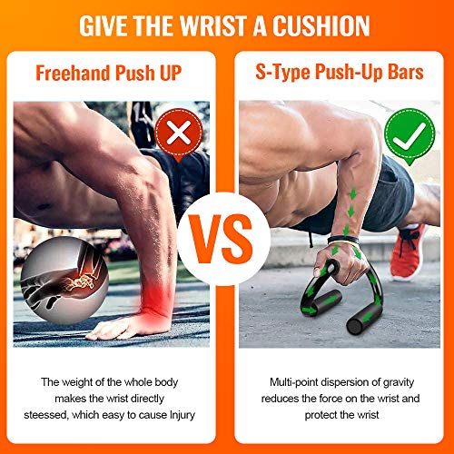 Kiewhay Push Up Bars voor spierkracht Workouts - Push Up Handgrepen met Foam Grip Draagbaar voor Thuis Gym Fitness… - Image 7