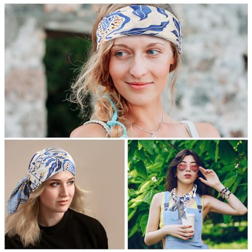 Hair Bandanas Scarf For Women Fashion Neck Silk Satin Head Scarves Handbags Scarf 27 inch4