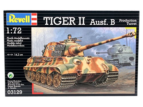 Revell Modellbausatz Panzer 1:72 - Tiger II Ausf. B im Maßstab 1:72, Level 4, originalgetreue Nachbildung mit vielen… – Bild 3