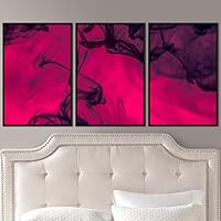 3 Piece Framed Canvas Wall Art 3D Abstract Brushstroke Contemporary Canvas Prints Home Artwork Decoration for Living Room,Bedroom - 16