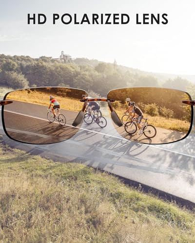 Image of JIM HALO Sport Sunglasses Men Womens TR90 Rimless for Driving Running Golf | Polarized /Non polarized,Lightweight,17g /0.6oz,Rectangle,Wrap Around,Cycling,Fishing,Outdoor Activities