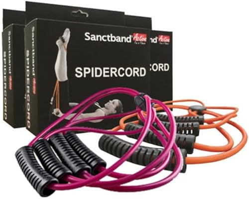 Miniatura 3 de (Producto de Malasia) NIVEL 2 PESO MEDIO Sanctband Active Spider Cord Core Cross Workout Pilates Reformer Ejercicio Resistencia Cuerdas Loop Tube
