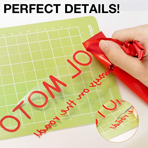 Image of HTVRONT HTV Heat Transfer Vinyl - 12 inch x 8ft Red HTV Vinyl for Shirts, Red Iron on Vinyl for All Cutting Machine - Easy to Cut & Weed for Heat Transfer Design