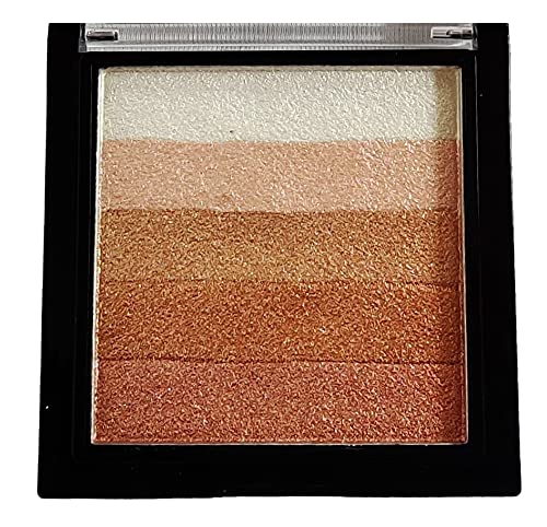 GLAM VISTA PROFESSIONAL SHIMMER BRICKS HIGHLIGHTER PALETTE,FACE MAKEUP (SHADE 02)