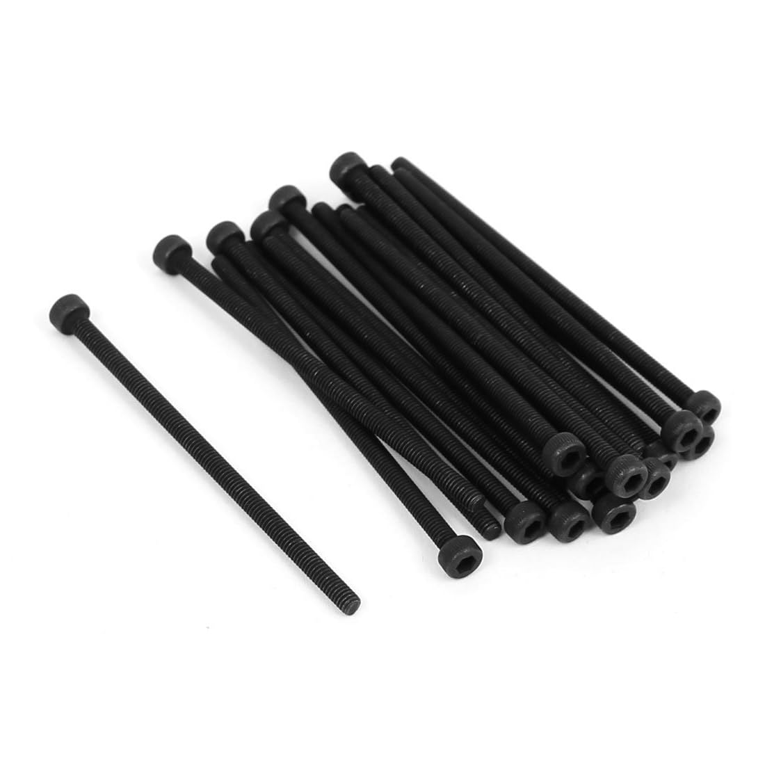 Unifizz M2.5x50mm Hex Socket Head Cap Screws Bolts Full Thread 12.9 Grade Alloy Steel Black Oxide Finish Allen Socket Drive Machine Screws 20Pcs — image 1