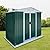 Ball & Cast 6x4FT Outdoor Storage Shed with Punched Vents,Heavy Duty Metal Sheds with Lockable Doors,Waterproof Tool Sheds for Garden,Backyard,Lawn,Easy to Assemble,Green