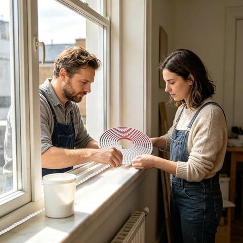 Moldura decorativa flexible e impermeable para bordes de azulejos y armarios 4