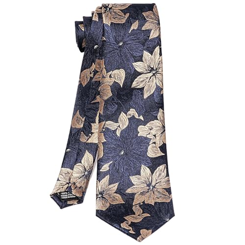 Image of 5PCS Mens Silk Designer Tie, Pocket Square, Cufflinks, Drilled Tie Ring and Lapel Pin Set for Wedding Groom Party