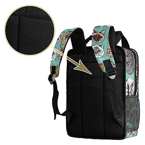 Sac à dos pour garçons multicolore avec bretelles réglables d'école - 4