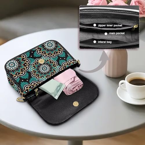 Womens Sling Bags Crossbody Casual Flap Bag Cute Shoulder Purse with Adjustable Wide Strap Small Side Pockets4