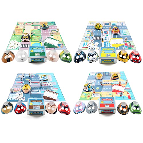 World Bundle Deal Activity Floor Mats & Activity Tins, Compatible & Compliment for Bee-Bots and Blue-Bots Robotic Activities, Perfect for Home, Office, Classroom, Decoration & Teaching Tool