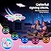 Mini Drone for Girls and Beginners with Fancy LED & Altitude Hold,Birthday Gift for Kids 8-12,Pink RC Drone with Propeller Protection,360°Flips,3 Speed Mode,Indoor Outdoor RC Quadcopter Toy