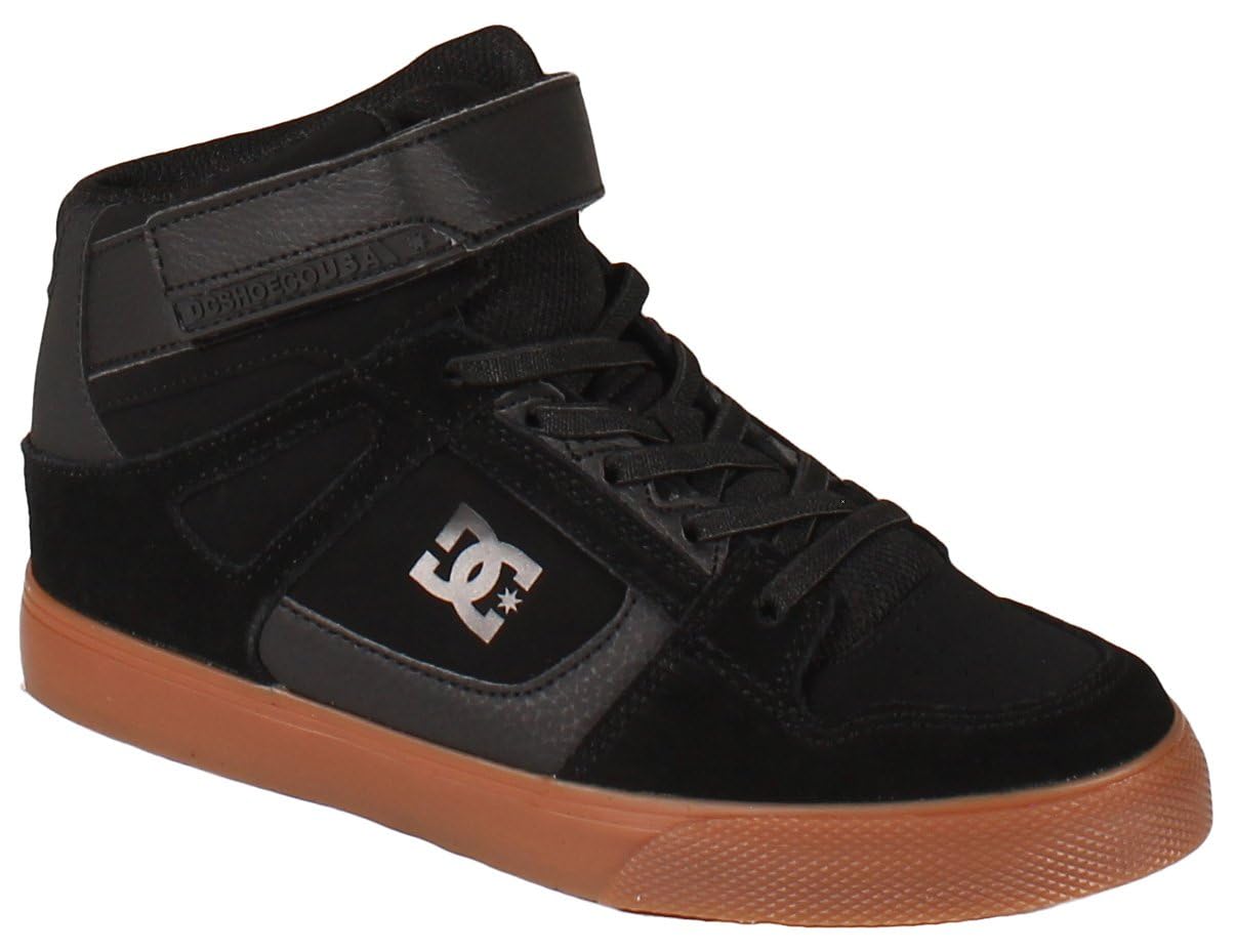 Dc Shoes Pure High-top Elastic Sneaker, Black/Gum, 12.5 UK