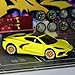Ylutex 1/64 Wheels Mixed/Random Real Riders Wheels Rims Tires SetWheels with Printed Design & Gold Plated Rims for 10 Cars 1/64 Scale (J1004)