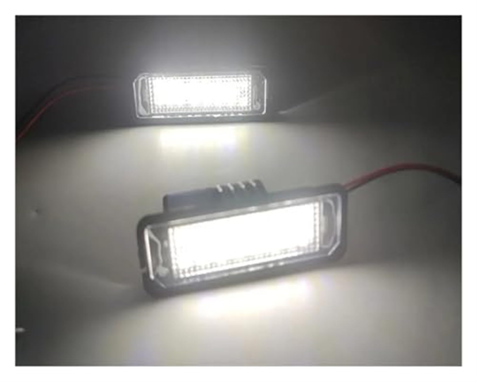Wivplex Luce targa, for Seat, for Altea 2007-2010 for Leon 2006-2010 Lampada for Canbus Nessun errore Bianco Luce targa(BLACK R side)