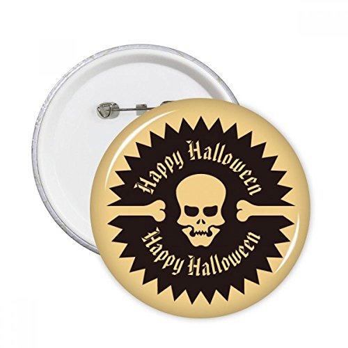 Pins crâne rond Halloween pour relooker une tenue terne sans abîmer le tissu