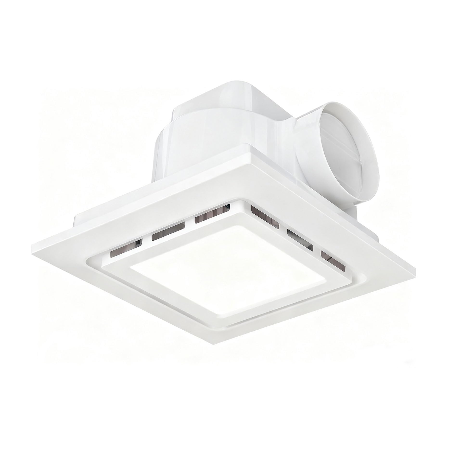 Luz de ventilador de baño de 10 pulgadas con extractor integrado de 105 CFM regulable 7