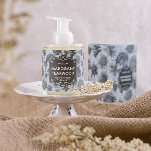 Image of ROMIIE ZOI Foaming Hand Soap, Teakwood, 500ml / 16.8fl.oz | With Gift Box, Gentle cleansing, nourishes skin without drying