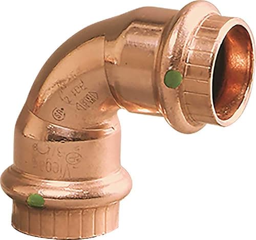 Miniatura 2 de Viega 77317 ProPress Codo de cobre de 90 grados con 12 pulgada P x P, paquete de 10