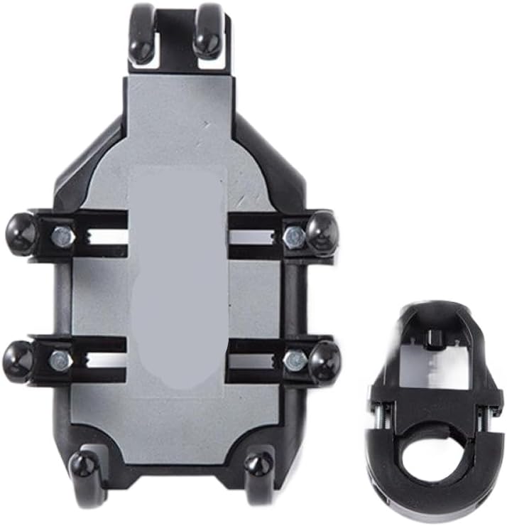 Super Stable Motorcycle Handlebar Phone Holder 360 Degree Rotating Navigation Shock Stand Bracket Compatible with Motorcycle Models Vehicle Models 1 Pcs(B)