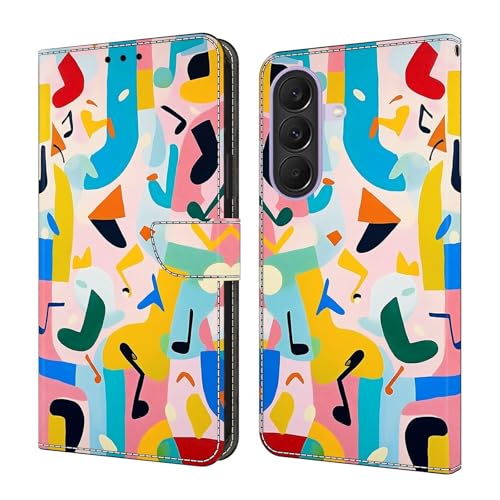 Étui Galaxy S25FE en cuir synthétique premium note de musique