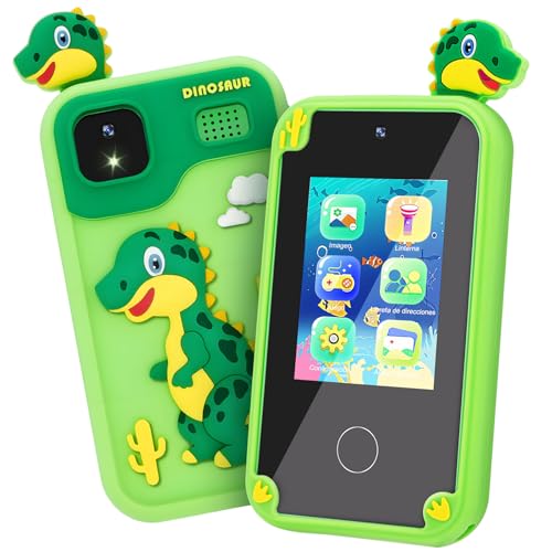 La mejor selección de Niño - los preferidos. 39 ultfoe Celular para niños, Pantalla táctil,Juguetes electrónicos con cámara, Smartphone con Doble cámara,Reproductor de música MP3, Juegos y música,Regalos para 4-12...