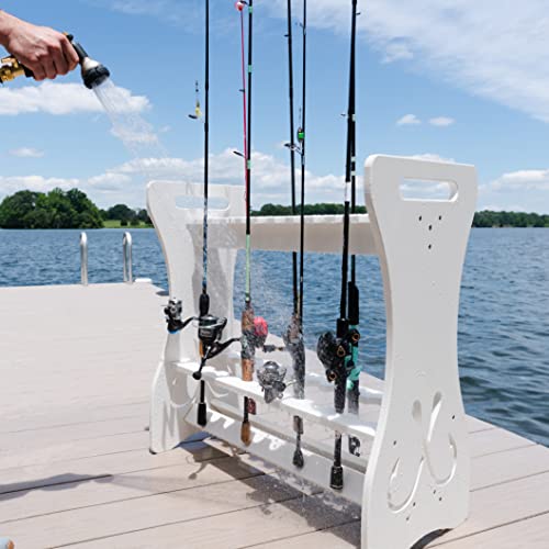 Storeyourboard Fishing Rod Storage Rack, Holds 24 Fishing Rods And Reels, Weatherproof, Indoor And Outdoor Storage Stand #TOP2