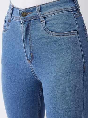 Image of Miss Chase Women's Skinny High Rise Cropped Stretchable Denim Jeans