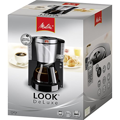 Melitta Look De Luxe 1011-05 - Cafetera de filtro, Aromaselector, blanca/acero - Imagen 8