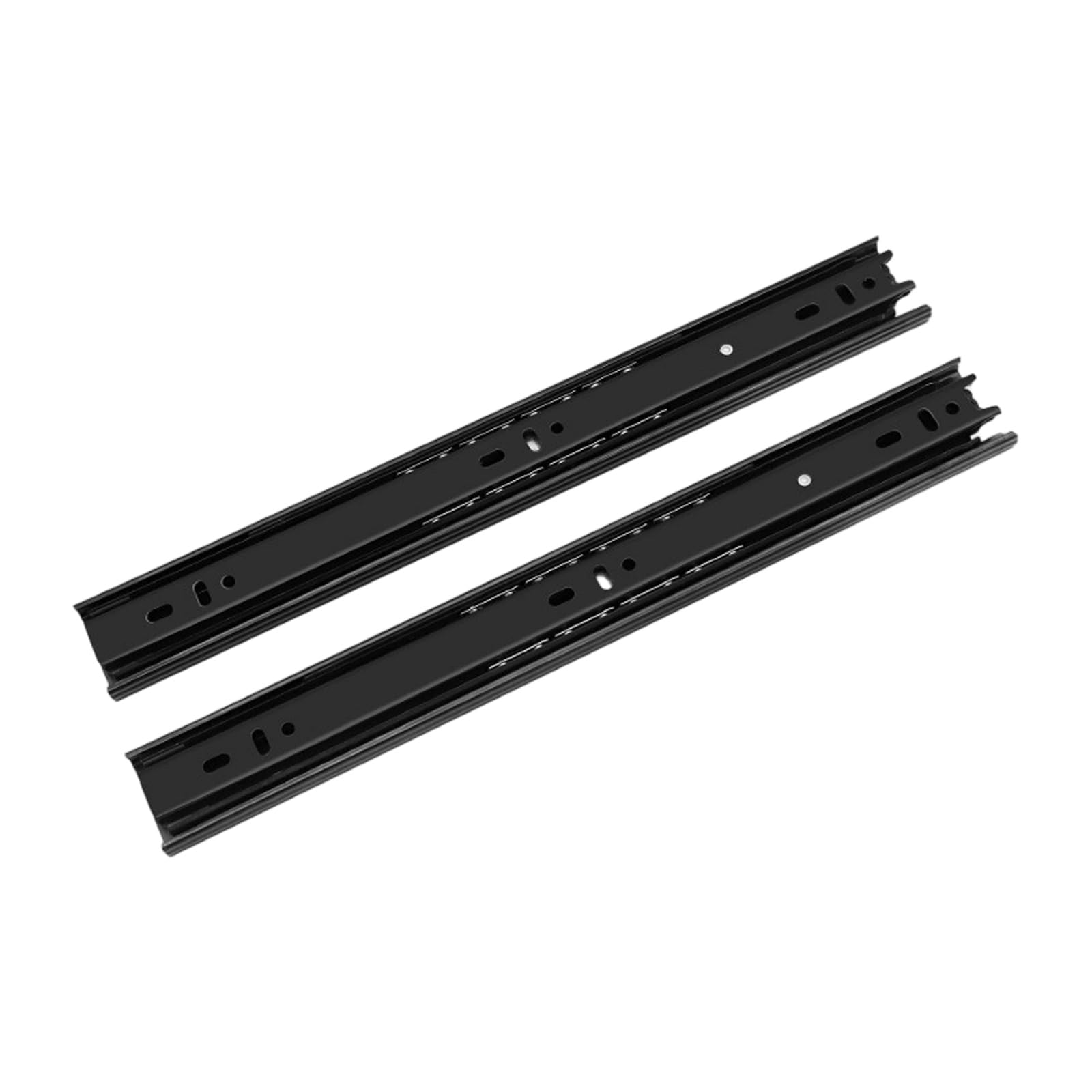 Geavonyg Multicolor 40Mm Wide Steel Slide Rails Available Multiple Sizes, Ensures Quiet Cabinet Assembly With Build 2Pcs Side Mount Slides