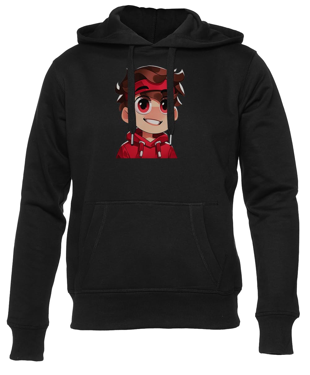 Newtee Talcado Sudadera Unisex Negra para Hombre y Mujer Unisex Black Hoodie Men Women