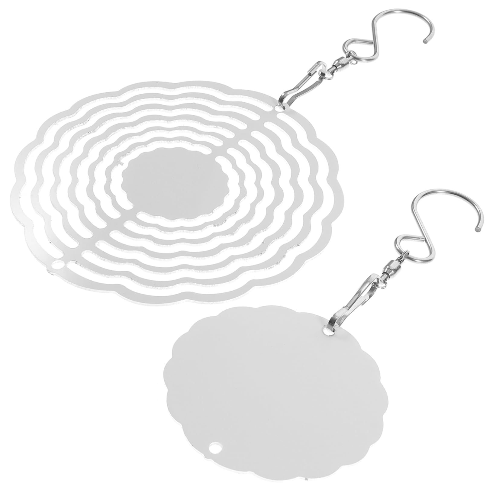 BESPORTBLE 3 Piezas carillón de Viento Giratorio Molino eolico Patio Spinner de Aluminio en Campanas de Viento al Aire de Viento de Aluminio molinete de Puerta