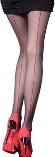 Womens Sexy Back Seam Tights Sheer Pantyhose with Backseam