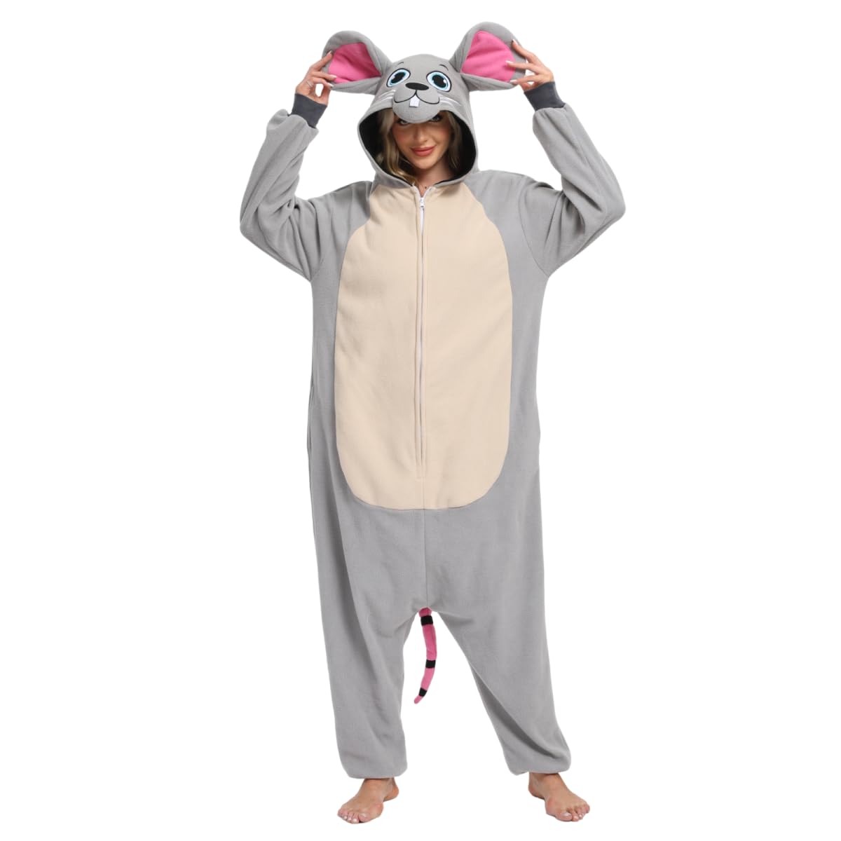 LBJR Ganzkörper Kostüm Jumpsuit Onesie Tier Fasching Karneval Halloween kostüm Cosplay Schlafanzüge Erwachsene