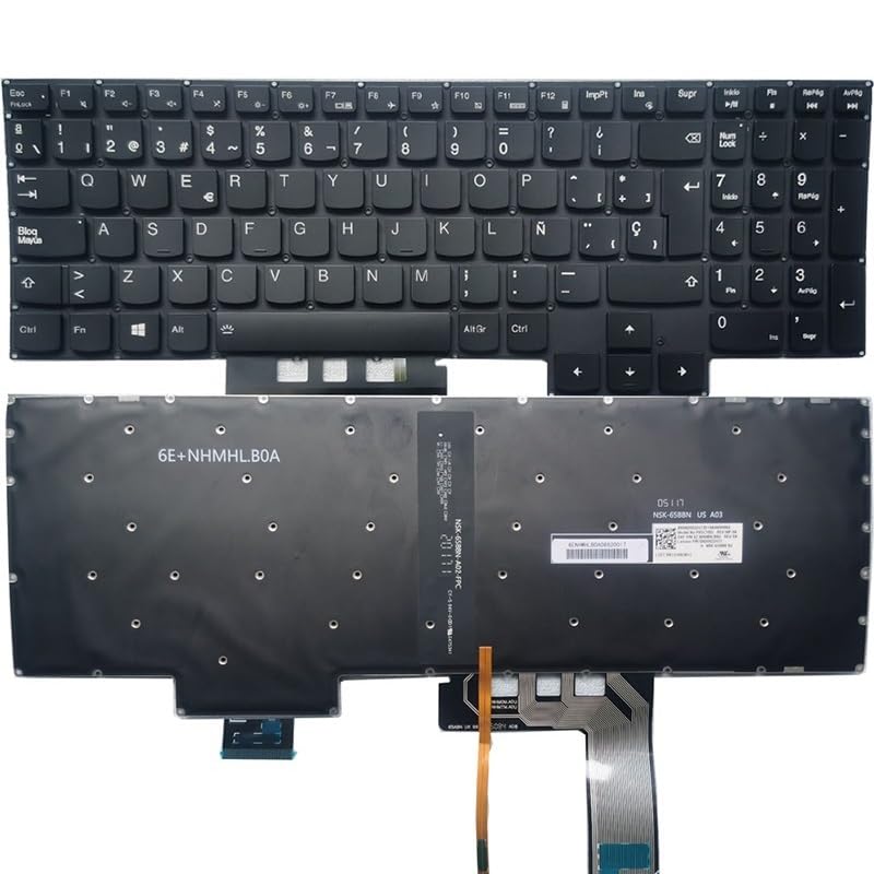 Clavier rétroéclairé Lenovo Legion 15ITH6 avec éclairage blanc LED