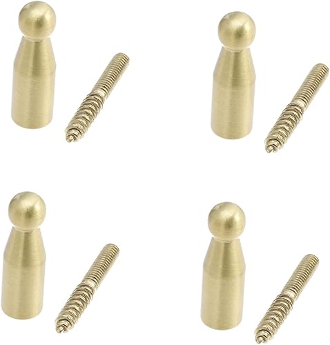 DOITOOL 4 ganchos de latón para abrigos, ganchos de baño, ganchos de pared, ganchos de clavija, ganchos de baño, ganchos para colgar en la pared,