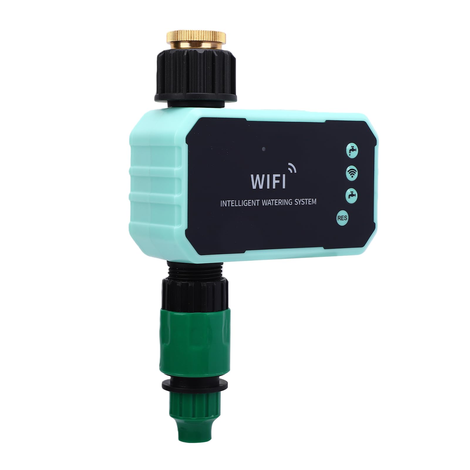 Marhynchus Programmatore Irrigatore WiFi, Timer Solare, Controllo | Sensore pioggia, Installazione semplice, Pannello solare orientabile, Ideale per prati e giardini
