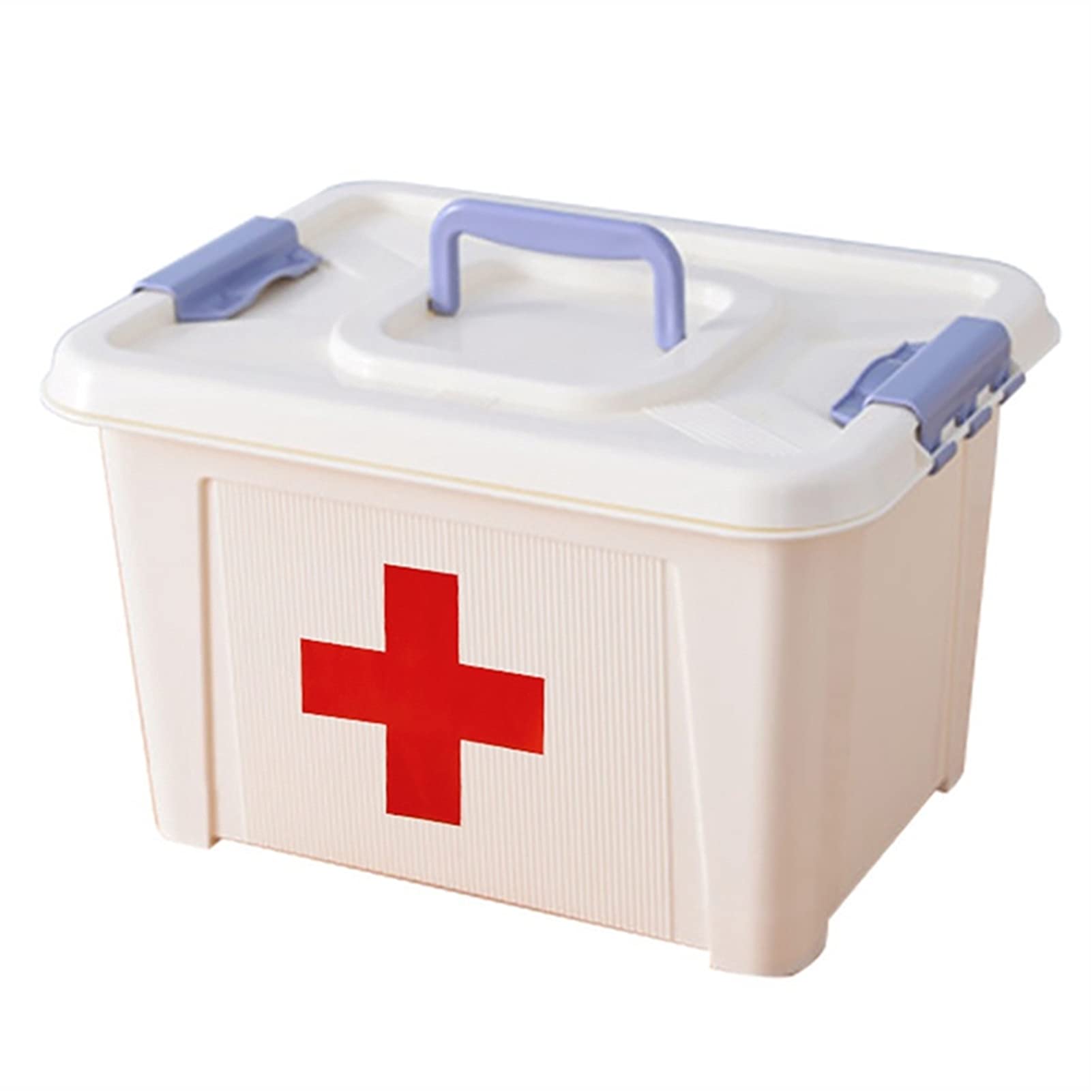 Botiquín de Primeros Auxilios portátil, Caja de Almacenamiento de medicamentos, botiquín de Primeros Auxilios Familiar Multifuncional con Mango, botiquín de Primeros Auxilios para Coche