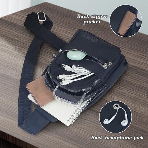 Sling Backpack, Nylon Chest Bag Crossbody Sling Bags for Women, Mens Sling Purse Sling Bag for Camping (color)4