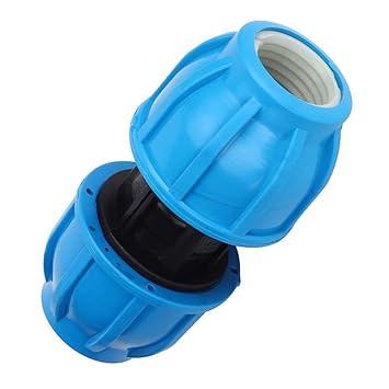 Ubersweet 4Pcs PE Plastic 25mm to 25mm Straight Water Pipe Connector PPR PE PVC Pipe Connection Fitting