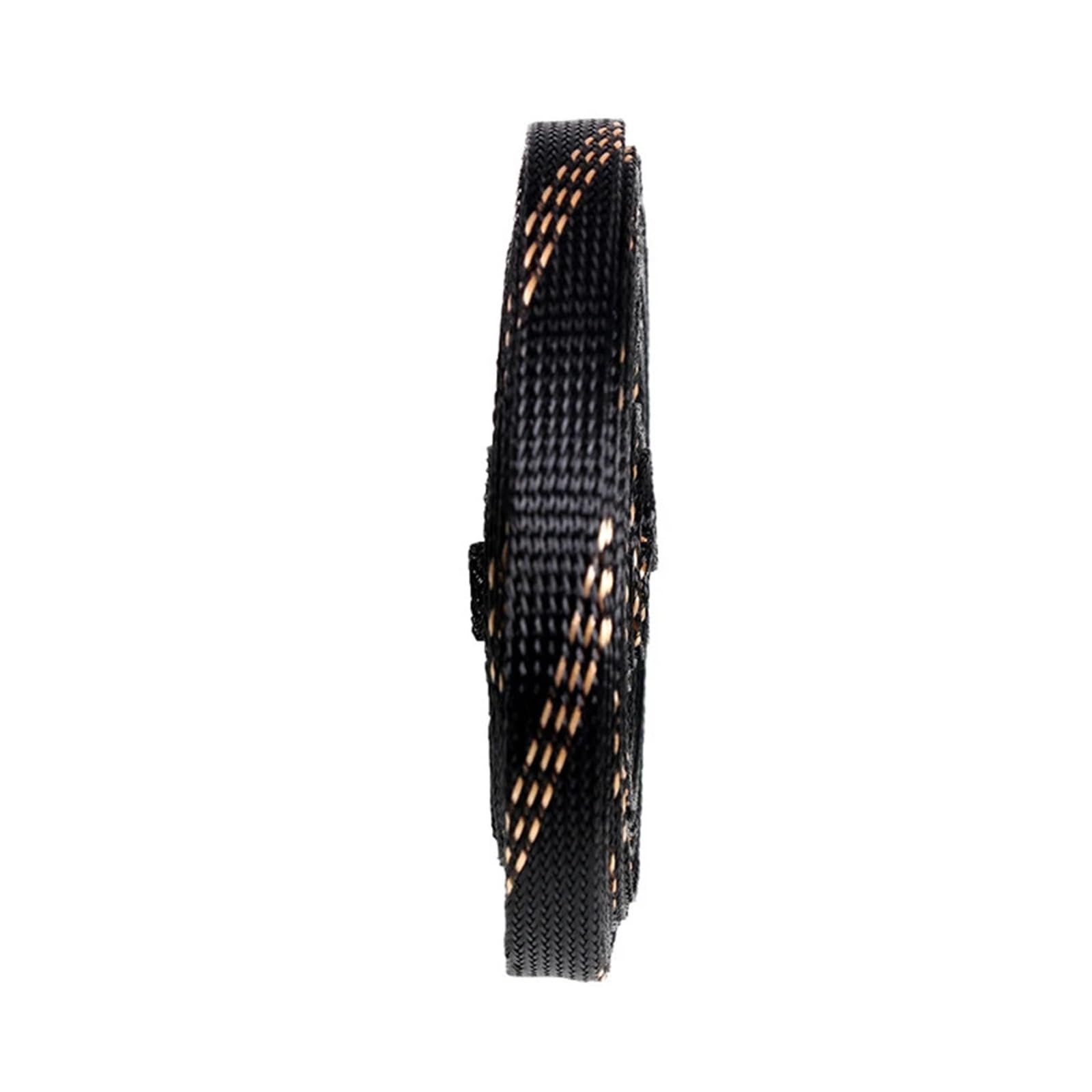 Gaine Cable Manchons tressés isolants 1/5M/10/20M Noir + Or 4/6/8/10/12/15/20/25mm Protection de Fil Câble Gaine tressée hautement Extensible(20mm,20M)